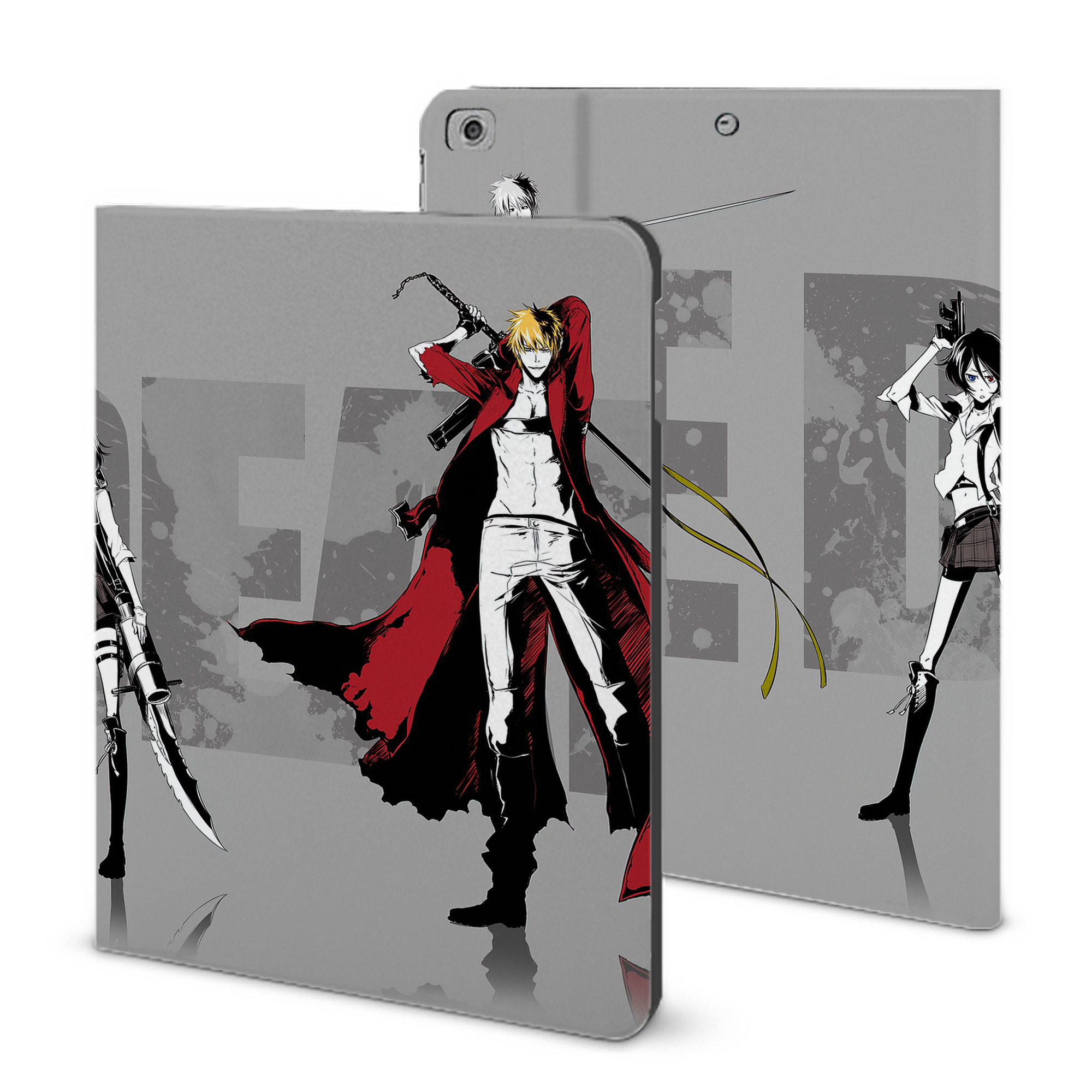 （画像用） ブリーチ BLEACH IPad ケース ブック型 PUレザー TPU 耐衝撃 軽量 薄型 ペン収納なし 全面保護 IPad 各モデル対応